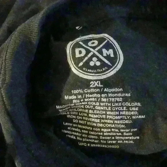 NWT Black Floral Skull Short Sleeve T-Shirt - Size 2XL - Picture 5 of 6